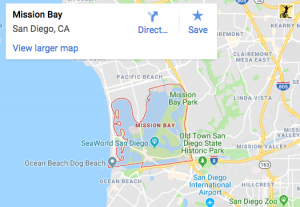 Mission Bay Map - Scenic Cycle Tours - San Diego Bike Tours