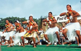 pacific islander festival dancers - Scenic Cycle Tours - San Diego Bike Tours