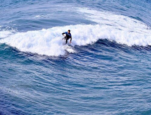 Surfers Below Us!