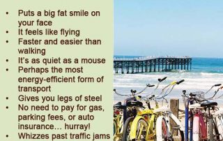 benefits of a bicycle - San Diego Scenic Cycle Tours