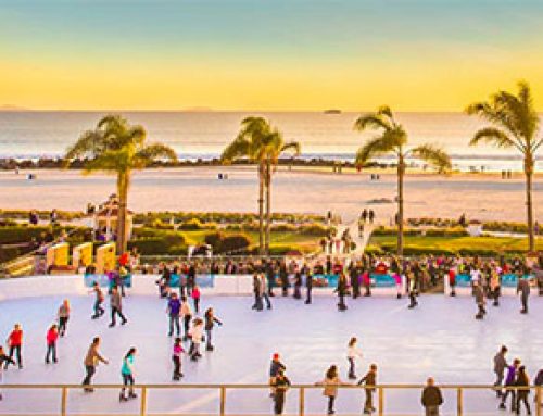 Ice Skating Right Next to the Ocean!