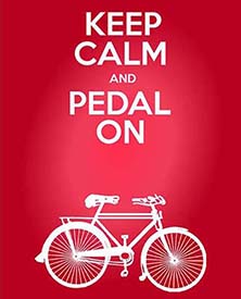 keep calm and pedal on - San Diego Scenic Cycle Tours