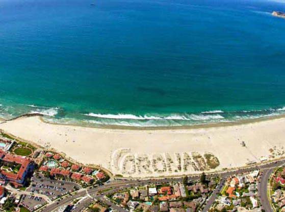 Aerial View of Coronado Sand Dunes - San Diego Scenic Cycle Tours