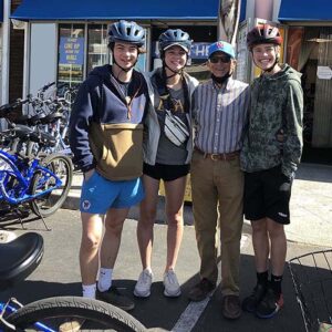 grandpa and 3 grandsons - San Diego Scenic Cycle Tours