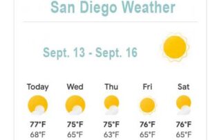 San diego weather - San Diego Scenic Cycle Tours