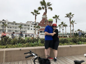 riding bikes to the hotel del coronado - San Diego Scenic Cycle Tours