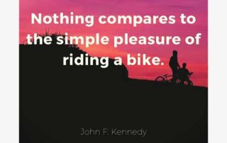 nothing compares to the simple pleasure of riding a bike