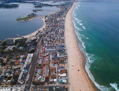 Mission Beach in Oct.