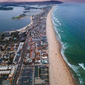mission bay and ocean photo by michael su