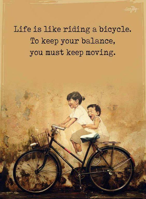 keep riding your bike