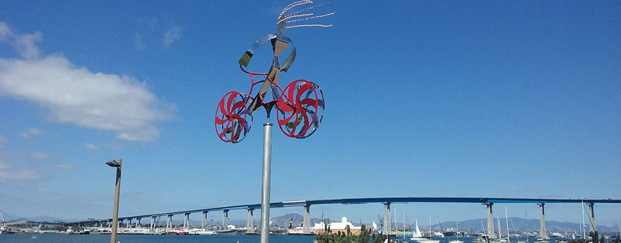 coronado bike art by amos robinson - San Diego Scenic Cycle Tours